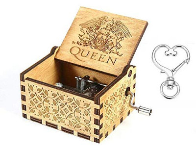 Cutie muzicală din lemn cu manivelă cu colier Tema cadou Pirat My Sunshine Castle Music Beast sculptat petrecere de aniversare