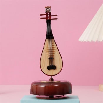 1 PC Music Box Creative Rotary Guitar Pipa Guzheng Hildren\'s Holiday Gifts Living Room As Kids Gift