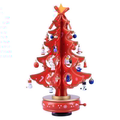 1 db Music Box karácsonyfa óramű design miniatűr klasszikus zenés doboz ajándék karácsonyi zenedobozhoz