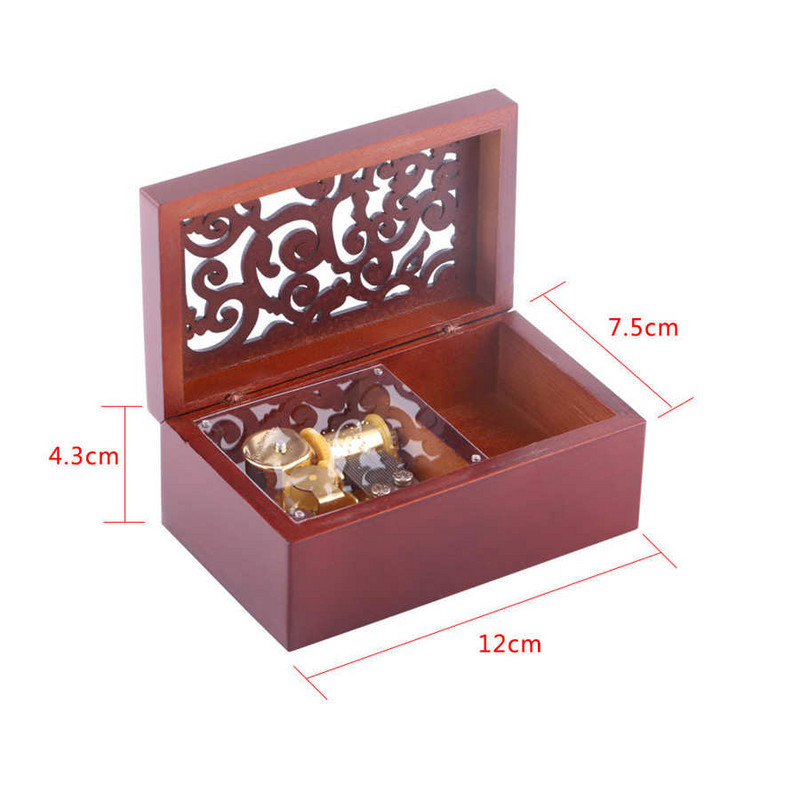 18 noot Puidust muusikakarp Puidust ehetest Lõpetatav muusikakarp Elise või Edelweissi sünnipäevaks jõulukingitus sõbra lapsele