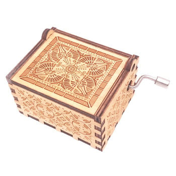 YouTang Music Box Hand Crank Musical Box Σκαλιστό ξύλο Μουσικά δώρα Χριστουγεννιάτικο μουσικό κουτί για παιδί,Play Twinkle Twinkle Little Star