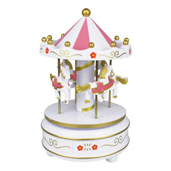 J2FA Whirligig Horse Music Box με LED Light Musical Princess Merry-Go-round φωτεινό παιχνίδι Διακόσμηση σπιτιού Δώρα γενεθλίων