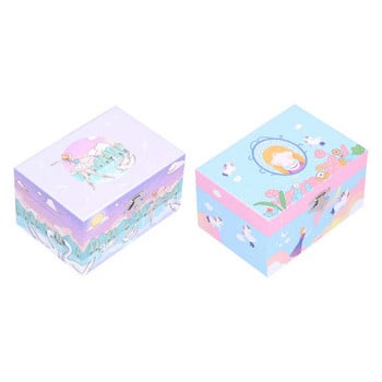 Παιδικό μιούζικαλ κοσμηματοπωλείο Kid girls Cartoon Ballerina Storage Box Organizer Δώρο Παιδικό Μουσικό Κουτί κοσμημάτων