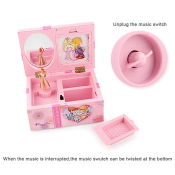 Dancing Princess Music Box Πλαστικό κουτί αποθήκευσης κοσμημάτων Χριστουγεννιάτικα γενέθλια Γάμος Διακόσμηση για την Ημέρα του Αγίου Βαλεντίνου