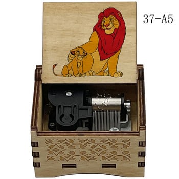 Lion Music king Box Can You Feel The Love Tonight Θέμα Έγχρωμη εκτύπωση Wind Up μηχανικό ξύλινο Παιδικά δώρα γενεθλίων διακόσμηση σπιτιού