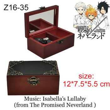 Ξύλινο lilium totoro ουρλιαχτό Anastas homura zen zenze InuYasha Music Box κουτί αποθήκευσης κοσμημάτων Wind Up κορίτσι χριστουγεννιάτικο νέο έτος