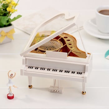 Music Box Κλασική γραφομηχανή Μοντέλο Music Box Ξύλινο μεταλλικό αντίκες μουσικά κουτιά Παιχνίδια Διακόσμηση σπιτιού Χριστουγεννιάτικο δώρο γενεθλίων