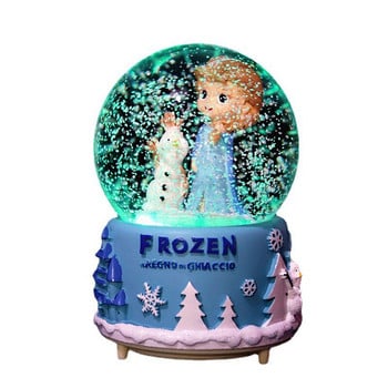 Glow Light Crystall Snow Globe Ball Music Box Ζευγάρια Σύζυγος Κορίτσι Γάμος Γάμος Ημέρα του Αγίου Βαλεντίνου Χριστουγεννιάτικο δώρο για λάτρεις