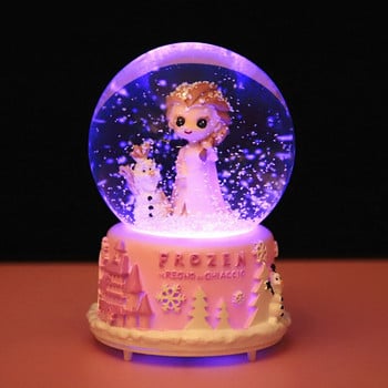 Glow Light Crystall Snow Globe Ball Music Box Ζευγάρια Σύζυγος Κορίτσι Γάμος Γάμος Ημέρα του Αγίου Βαλεντίνου Χριστουγεννιάτικο δώρο για λάτρεις