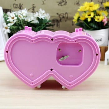 Music Trinket Box Heart Shape Ballerina Box Μουσικό κοσμηματοπωλείο ABS Θήκη αποθήκευσης κουρδιστό Μουσικό κουτί κοσμημάτων για δαχτυλίδι