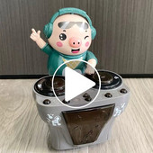 Kreativne višenamjenske dječje igračke Baby Puzzle Early Church Električna ljuljačka DJ Piggy Robot koji pjeva i pleše Ukrasi