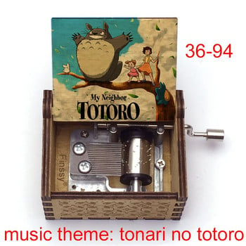 Νεότερο σχέδιο Tonari No Totoro Music Box Εκτύπωση Χειροποίητο Ξύλινο Μουσικό Κουτί Anime Fan Kids Birthday Party Christmas Χριστουγεννιάτικο δώρο Υπέροχη διακόσμηση