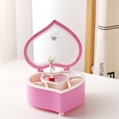 Kreativna jednostavna, moderna plastična glazbena kutija u obliku klavira Ukrasi za prijateljskog para Rođendanska djevojka Poklon Rotirajuća glazbena kutija u obliku glazbe