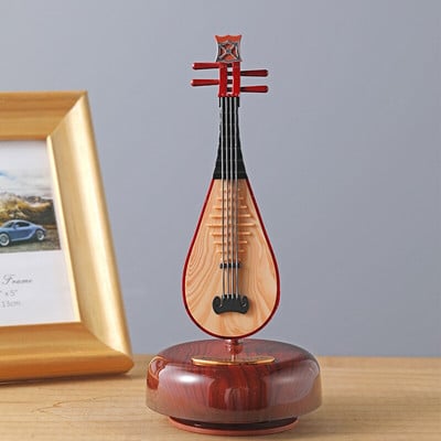 Kreativna jednostavna, moderna plastična glazbena kutija u obliku klavira Ukrasi za prijateljskog para Rođendanska djevojka Poklon Rotirajuća glazbena kutija u obliku glazbe