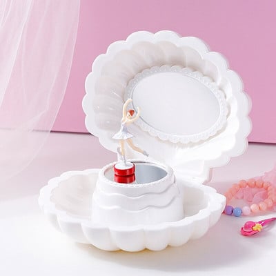 Kreativna jednostavna, moderna plastična glazbena kutija u obliku klavira Ukrasi za prijateljskog para Rođendanska djevojka Poklon Rotirajuća glazbena kutija u obliku glazbe