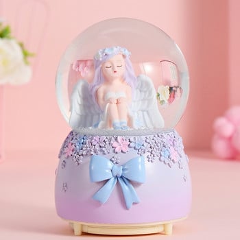 Girl Heart Cartoon Crystal Ball Music Box Στολίδι Princess Music Box Δώρο γενεθλίων Snow Astronaut Sailor Moon Carousel