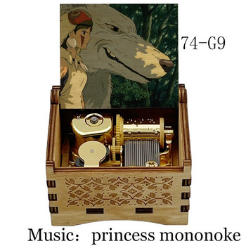 μηχανικό Music Box χρυσό μουσικό κίνημα Music Box hime πριγκίπισσα mononoke θέμα γυναίκα φίλη Δώρο Διακόσμηση γραφείου σπιτιού