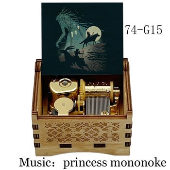 μηχανικό Music Box χρυσό μουσικό κίνημα Music Box hime πριγκίπισσα mononoke θέμα γυναίκα φίλη Δώρο Διακόσμηση γραφείου σπιτιού