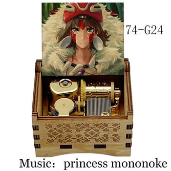 μηχανικό Music Box χρυσό μουσικό κίνημα Music Box hime πριγκίπισσα mononoke θέμα γυναίκα φίλη Δώρο Διακόσμηση γραφείου σπιτιού