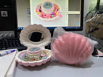 Creative Shell Music Box Dancing Girl Cutie muzicala Copii Oglinda Cutie de bijuterii Cadou de aniversare Decor muzical Cadouri de Craciun Fata