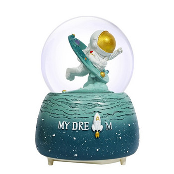 Creative Space Astronaut Crystal Ball Μουσικό κουτί Διακόσμηση Φοιτητικό Μουσικό Κουτί Δώρο Χιονιού Νερού Δώρο Γενεθλίων Διακόσμηση σπιτιού