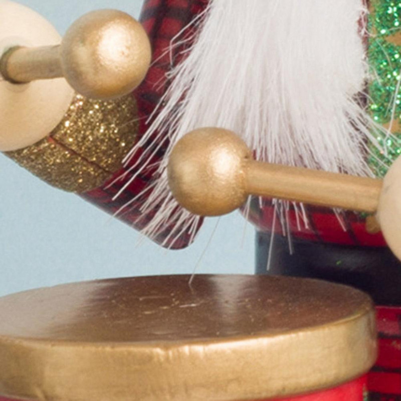 DIY puidust pähklipureja trummari muusikakarp sünnipäevakingitus vanaaegne kodu jõulukaunistused jõulumuusika karbid Navidad 32cm