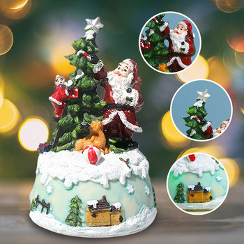 Χριστουγεννιάτικο Σπίτι Ρητινοχειροτεχνία Με Μουσική Χρωματιστά Φωτάκια | Χριστουγεννιάτικο Δέντρο Μουσικό Κουτί Διακοσμητικά Δώρα Στολίδια Χάρτινο κουτί