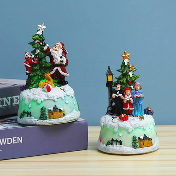Χριστουγεννιάτικο Σπίτι Ρητινοχειροτεχνία Με Μουσική Χρωματιστά Φωτάκια | Χριστουγεννιάτικο Δέντρο Μουσικό Κουτί Διακοσμητικά Δώρα Στολίδια Χάρτινο κουτί