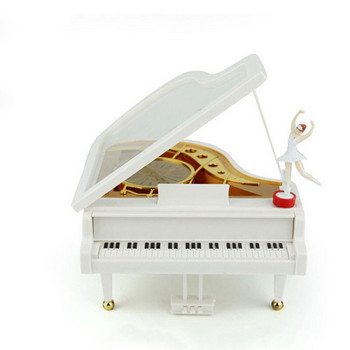 Creative Elise Piano Music Box Χορεύει δώρο γενεθλίων κορίτσι μπαλέτου Περιστρεφόμενο κουρδιστό Vintage μηχανισμός μπαλαρίνας Μουσικά κουτιά