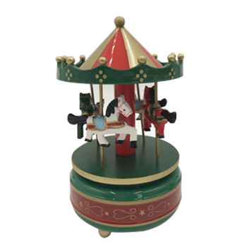 Ξύλινο Μουσικό Κουτί Castle In The Sky Music Box Δώρο Χριστουγέννων Μπομπονιέρες γενεθλίων για παιδιά Carousel Music Carousel Music Box Δώρο παιχνίδι