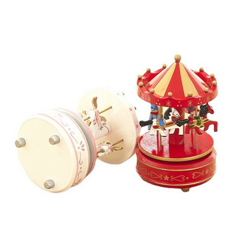 Sky City Carousel Music Box Ζευγάρι Δημιουργικό δώρο γενεθλίων European Spire Κουρδιστό μουσικό κουτί Διακόσμηση σπιτιού Υπνοδωμάτιο Σαλόνι