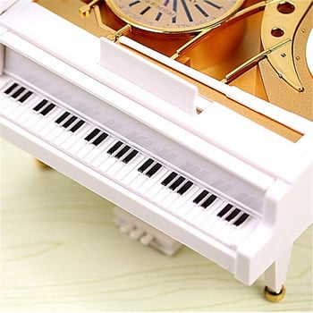 iLiving Dancing Piano Music Box Χριστουγεννιάτικο Ζευγάρι Ρομαντικό δώρο Παιδικό δώρο γενεθλίων Διακόσμηση επιτραπέζιου υπολογιστή κουρδιστό μουσικό κουτί