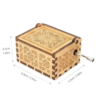 Гравирана дървена музикална кутия - Ти си моето слънце, Коледен подарък за рожден ден за съпруга от съпруга