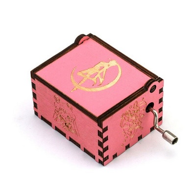 Fa kézi forgattyús zenedoboz DavyJones téma Musical dobozok Queen You My Sunshine születésnapi karácsonyi ajándék