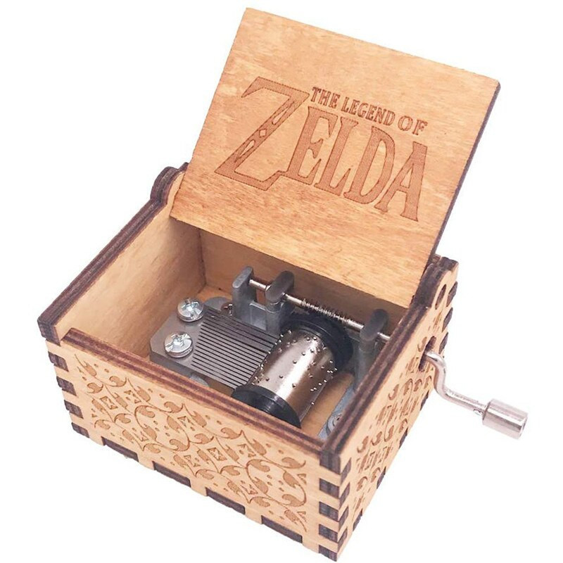 Fa kézi forgattyús zenedoboz DavyJones téma Musical dobozok Queen You My Sunshine születésnapi karácsonyi ajándék