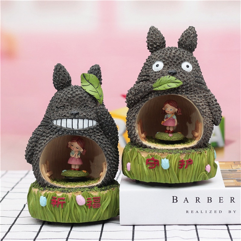 Gyanta Rajzfilm Totoro Forgó Zenés Box Klasszikus Találkozó Boldogság Szomszédom Totoro Figura Artware Születésnapi ajándék