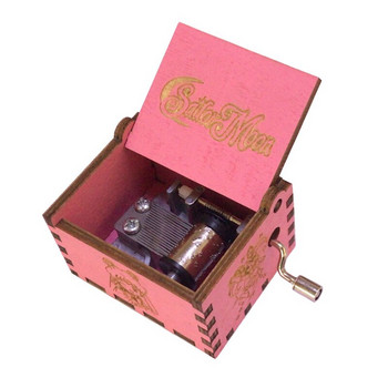 Ξύλινο μουσικό κουτί DIY Hand Crank Τραγούδι με θέμα την ταινία Κλασικά στολίδια ρετρό γλυπτική Δώρο Διακόσμηση σπιτιού