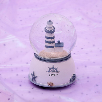 Σκανδιναβικό στυλ Δημιουργική φωτεινή κρυστάλλινη μπάλα χιονιού Διακοσμητικά κουτιού μουσικής σπιτιού Ρομαντική ατμόσφαιρα Δώρα γενεθλίων