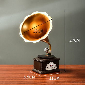 Носталгични ретро орнаменти от смола, занаяти, декорация на дома, мини орнаменти, фотографски реквизит, фотоапарат, фонограф