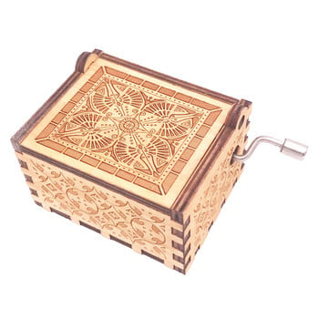 Lalaland Music Box Hand Crank Musical Box Σκαλιστά ξύλινα μουσικά παιχνίδια για παιδιά Χριστουγεννιάτικα δώρα,Play Lalaland Theme-City Of Stars