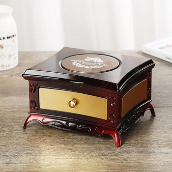 Μακιγιάζ Mirror Jewelry Box Music Box Χορός Μπαλαρίνα Συρτάρι Κορίτσι Music Box Παιδικό Μουσικό Παιχνίδι Δώρο Μουσικό Κουτί Ροζ