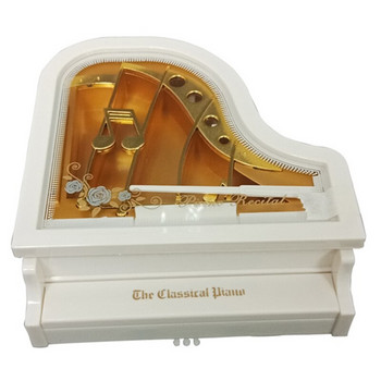 Music Box Vintage Δημιουργικό Δώρο Σχήμα πιάνου Μουσικό Παιχνίδι Μουσικό Κουτί για Γάμο Γενέθλια Χριστουγεννιάτικο Δώρο Δώρο για Υπνοδωμάτιο Σπίτι