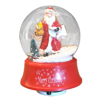 Коледна музикална кутия Въртене Прозрачна топка Сфера Орнамент Консумативи за парти декор