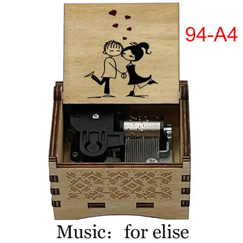 най-новата дървена за elise навиване музикална кутия приятелка момичета деца дъщеря съпруга коледа рожден ден нова година подарък за Свети Валентин