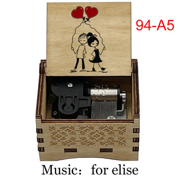 най-новата дървена за elise навиване музикална кутия приятелка момичета деца дъщеря съпруга коледа рожден ден нова година подарък за Свети Валентин