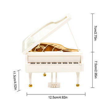 Πιάνο Rotating Dancer Music Box Μεγάλα δώρα για την Ημέρα του Αγίου Βαλεντίνου Classical Nice Music Box με σκαμπό