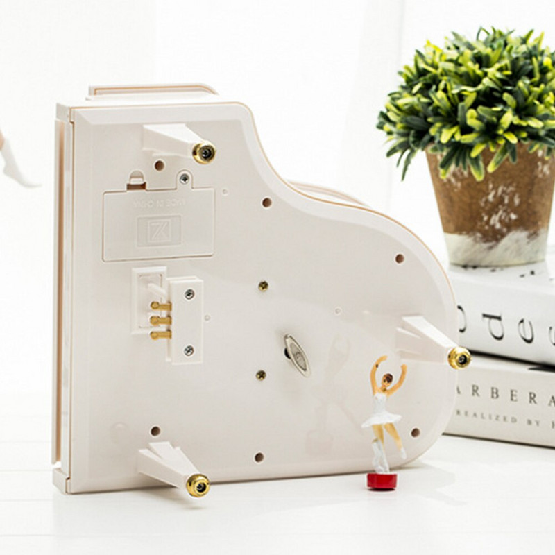 Fortepijonui besisukanti šokėjo muzikos dėžutė Puikios dovanos Valentino dienai Klasikinė graži muzikinė dėžutė su taburete