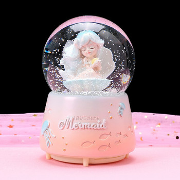 Unicorn Glowing Crystal Ball Music Box Snow Music Box Δώρα γενεθλίων για κορίτσια Δώρα για την Ημέρα του Αγίου Βαλεντίνου Spirited Away Snow Globe