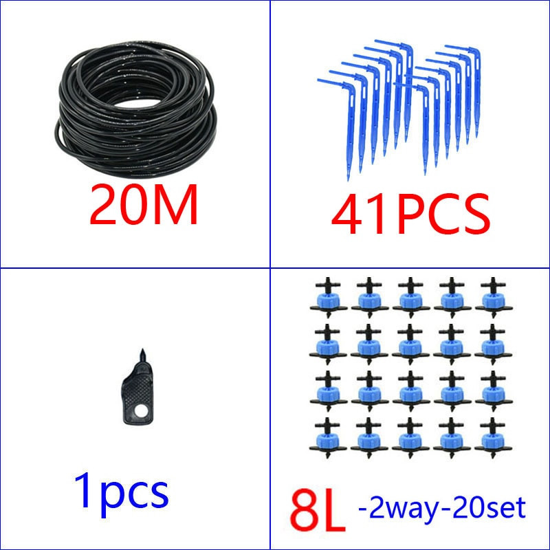 Arrow Dropper 2/4-way Drip Arrow Sustav 2L 4L 8L Emitter Navodnjavanje Sustav za navodnjavanje za lonac Vrtni staklenik 20set