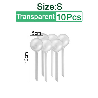 3/6/10 tk Automaatne taime isekastmise pirnid kastmisgloobused plastpallid aiataimede veeseade tilgakastmissüsteem